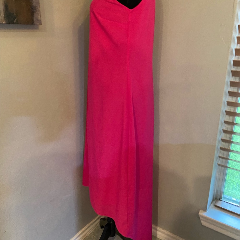 EUC Hot Pink Old Navy Hi Lo Halter Dress - Picture 6 of 12